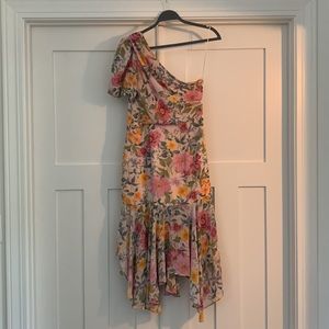 ASTR Santorini One Shoulder Midi Dress
